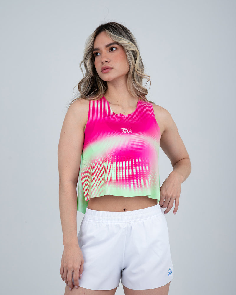 Camiseta MS Flowline Neonflux