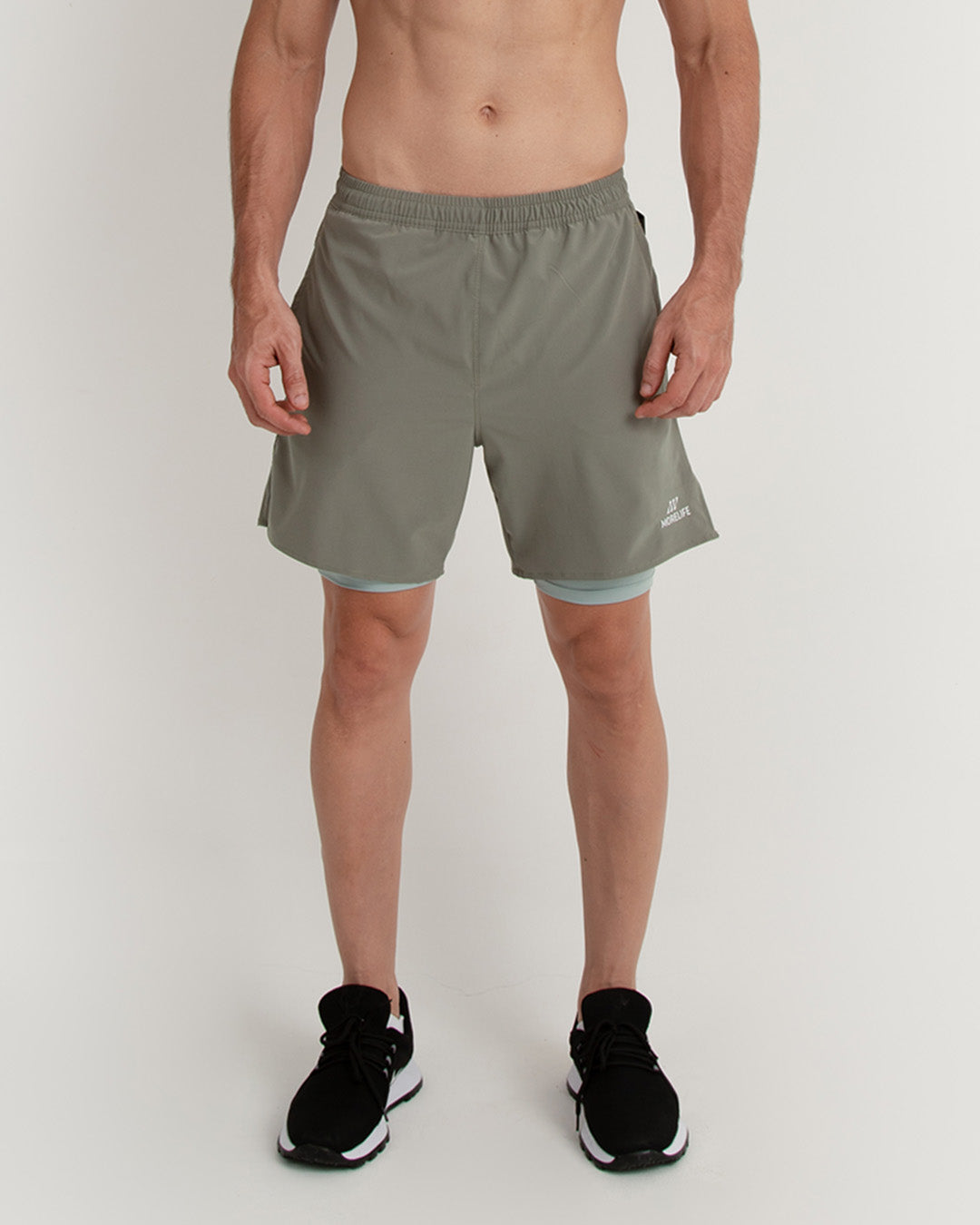 Pantaloneta con licra Verde