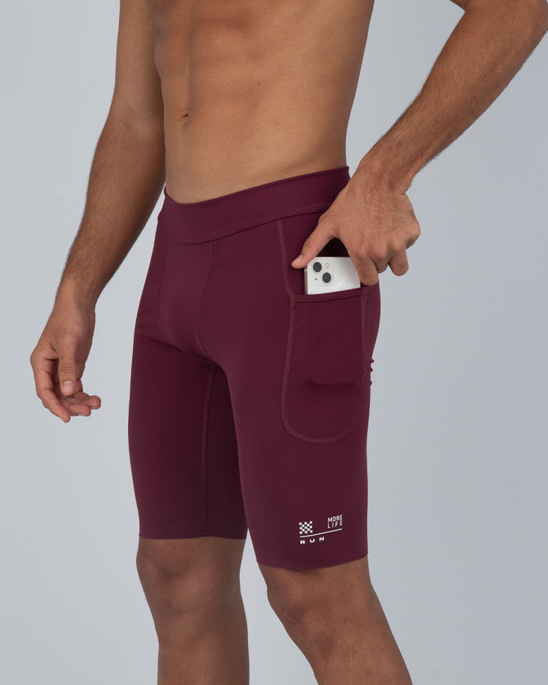 Licra Corta RUN PRO Vinotinto