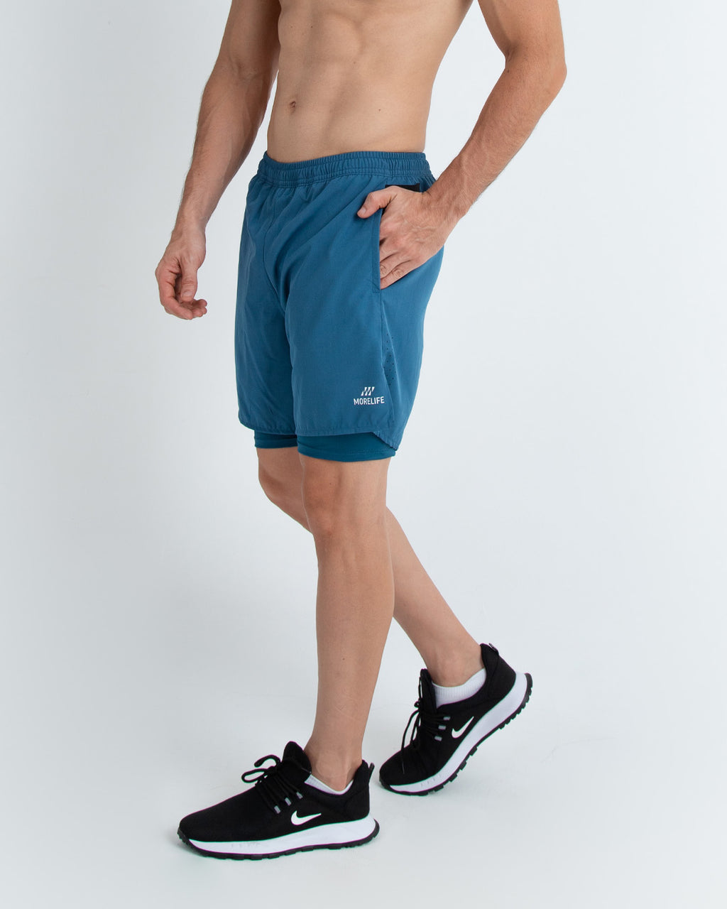 Pantaloneta con Licra Petróleo