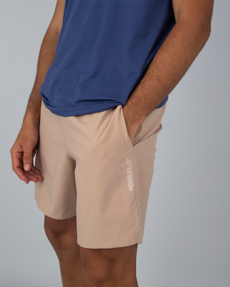 Pantaloneta con Licra Beige