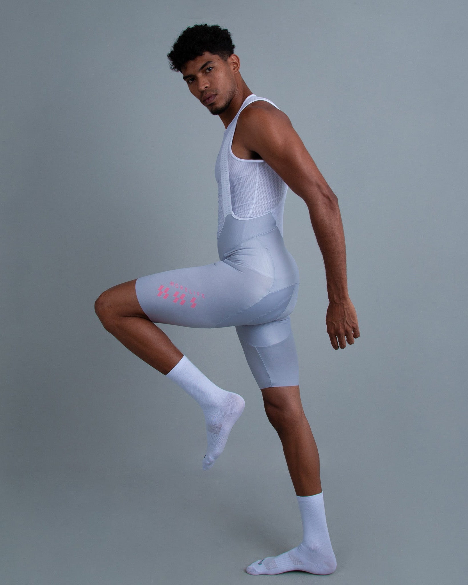 Pantaloneta de Ciclismo Racing Plata