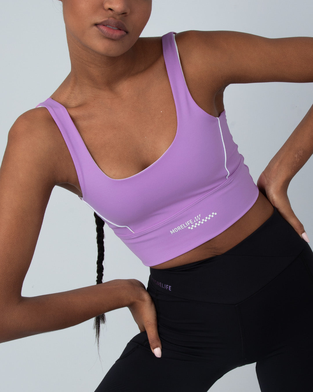 Top con Sesgos - Lila