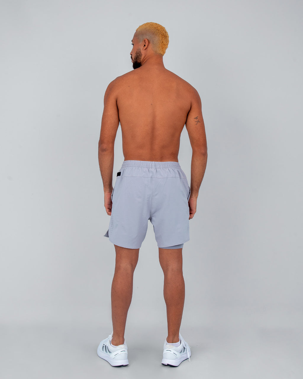 Pantaloneta con Licra Gris