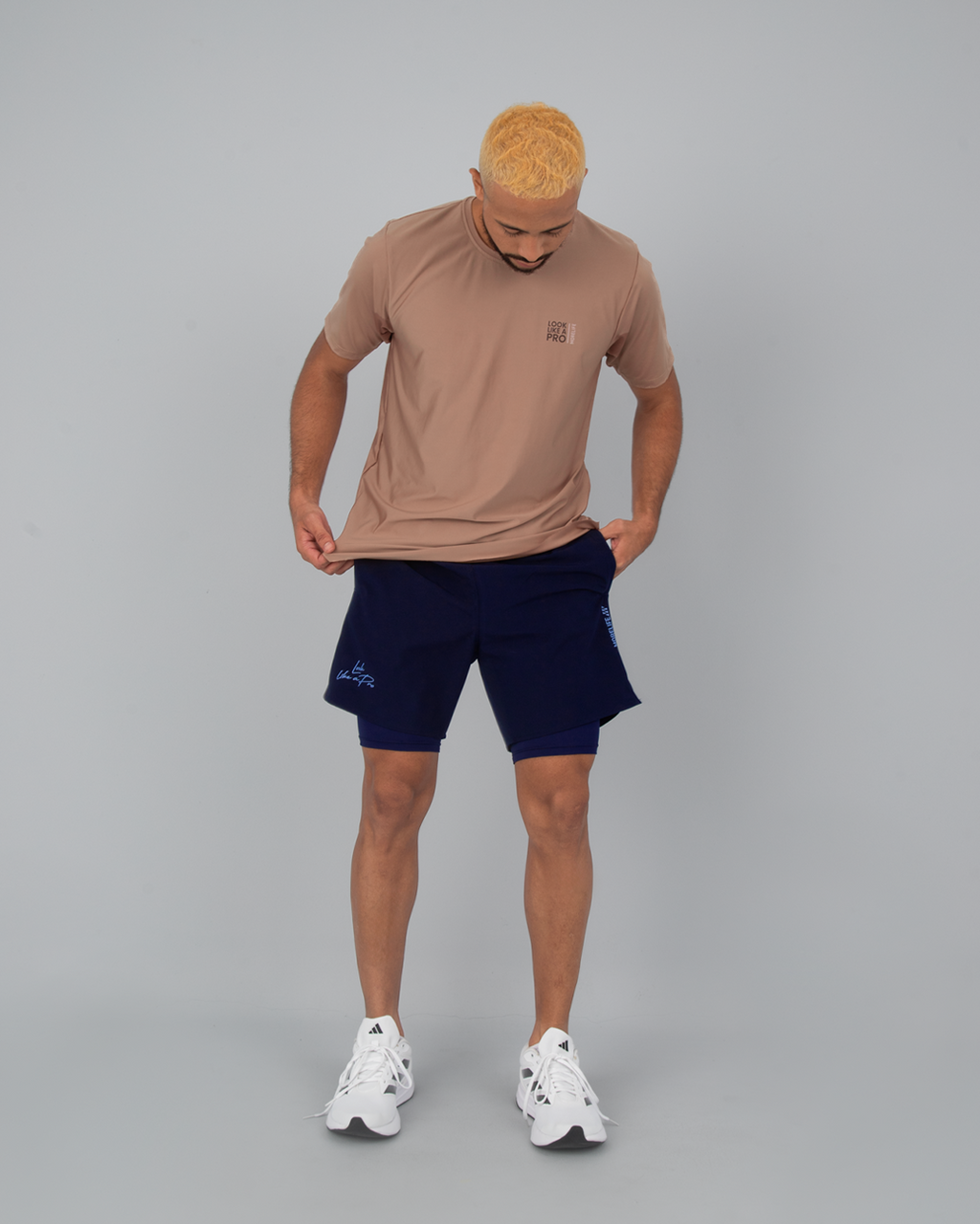 Pantaloneta con Licra Azul