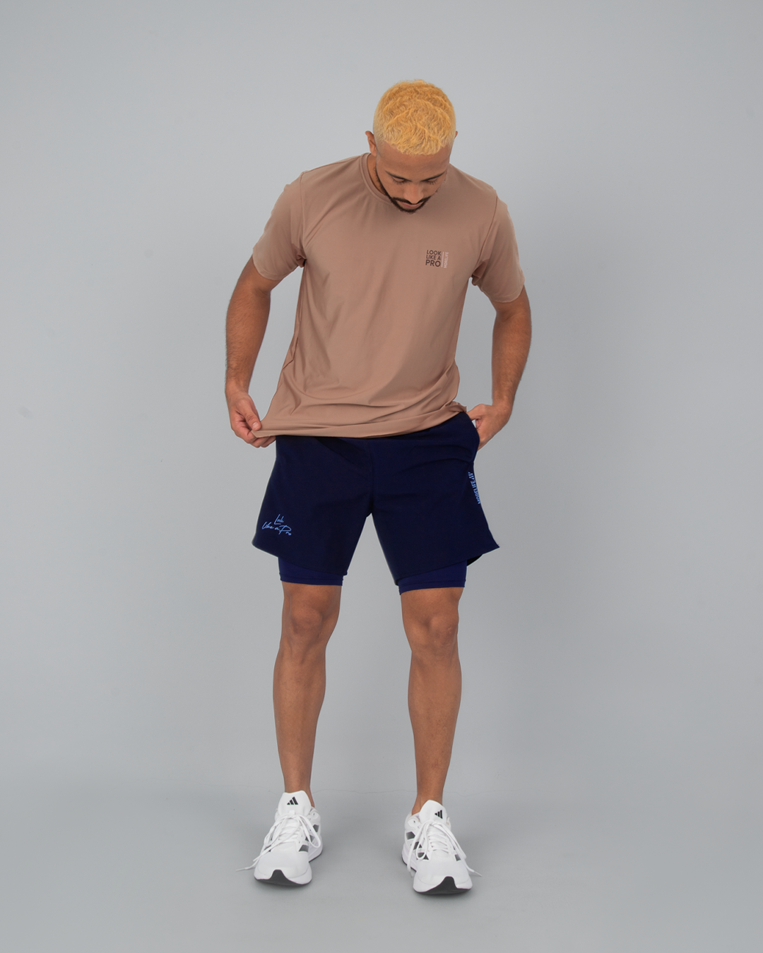 Pantaloneta con Licra Azul