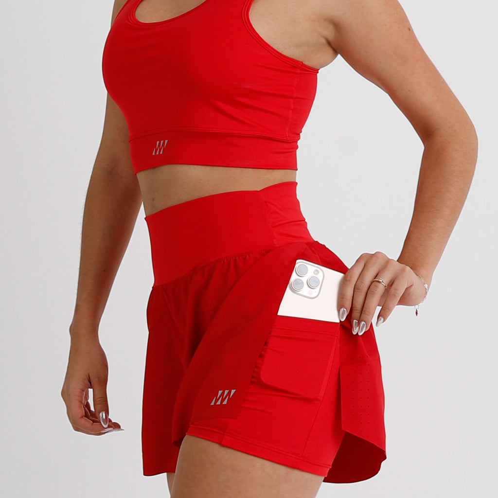 Short Fajón Active Rojo