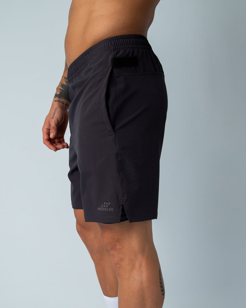 Pantaloneta con Licra Gris Oscuro