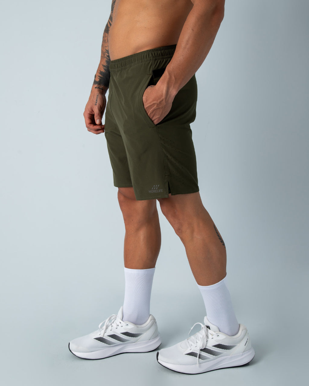 Pantaloneta con Licra Verde Militar