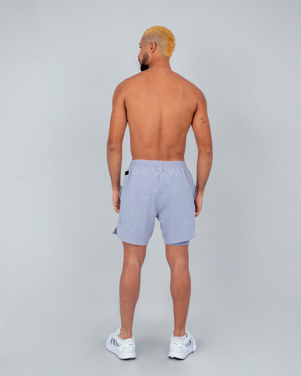 Pantaloneta con Licra Gris
