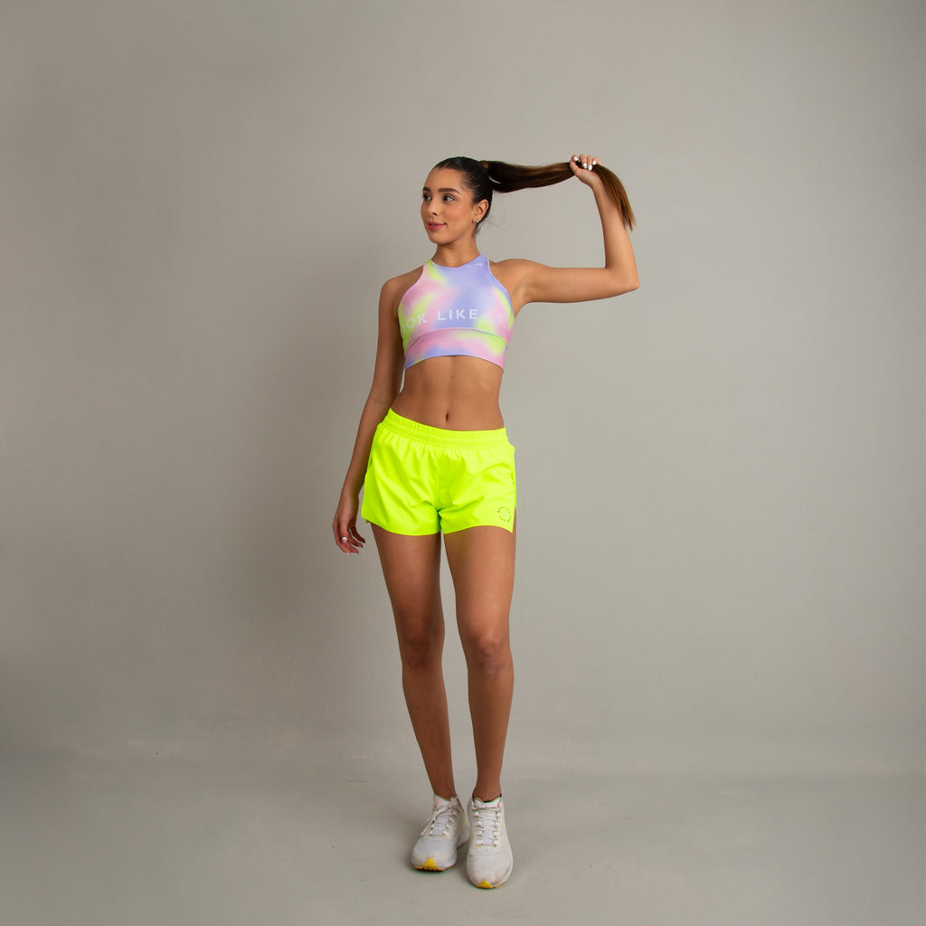 Short FlexRun Neón