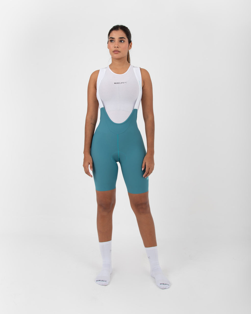Pantaloneta De Ciclismo Velocity Pro Agua Marina