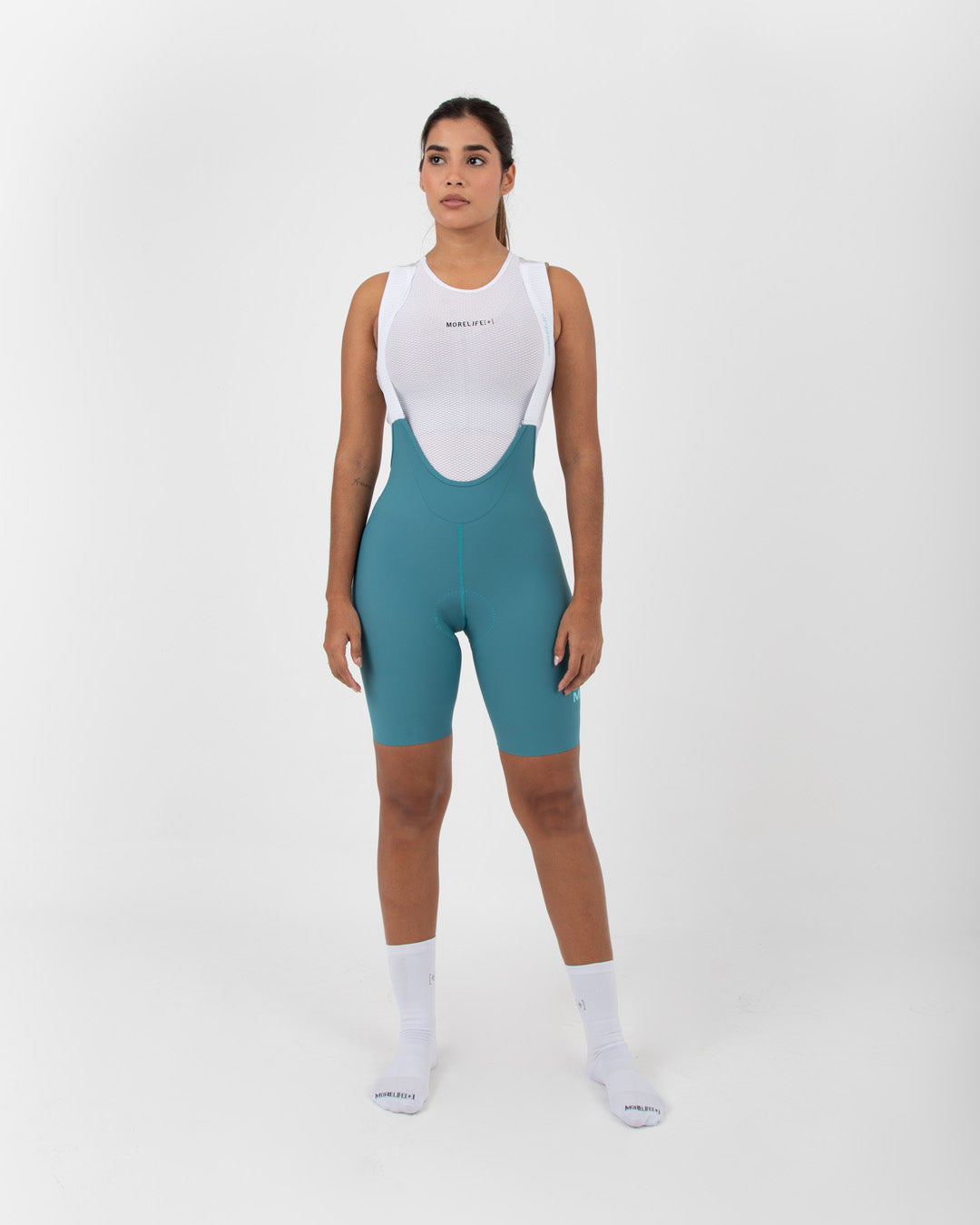 Pantaloneta De Ciclismo Velocity Pro Agua Marina
