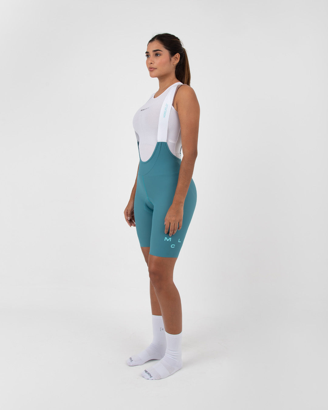 Pantaloneta De Ciclismo Velocity Pro Agua Marina