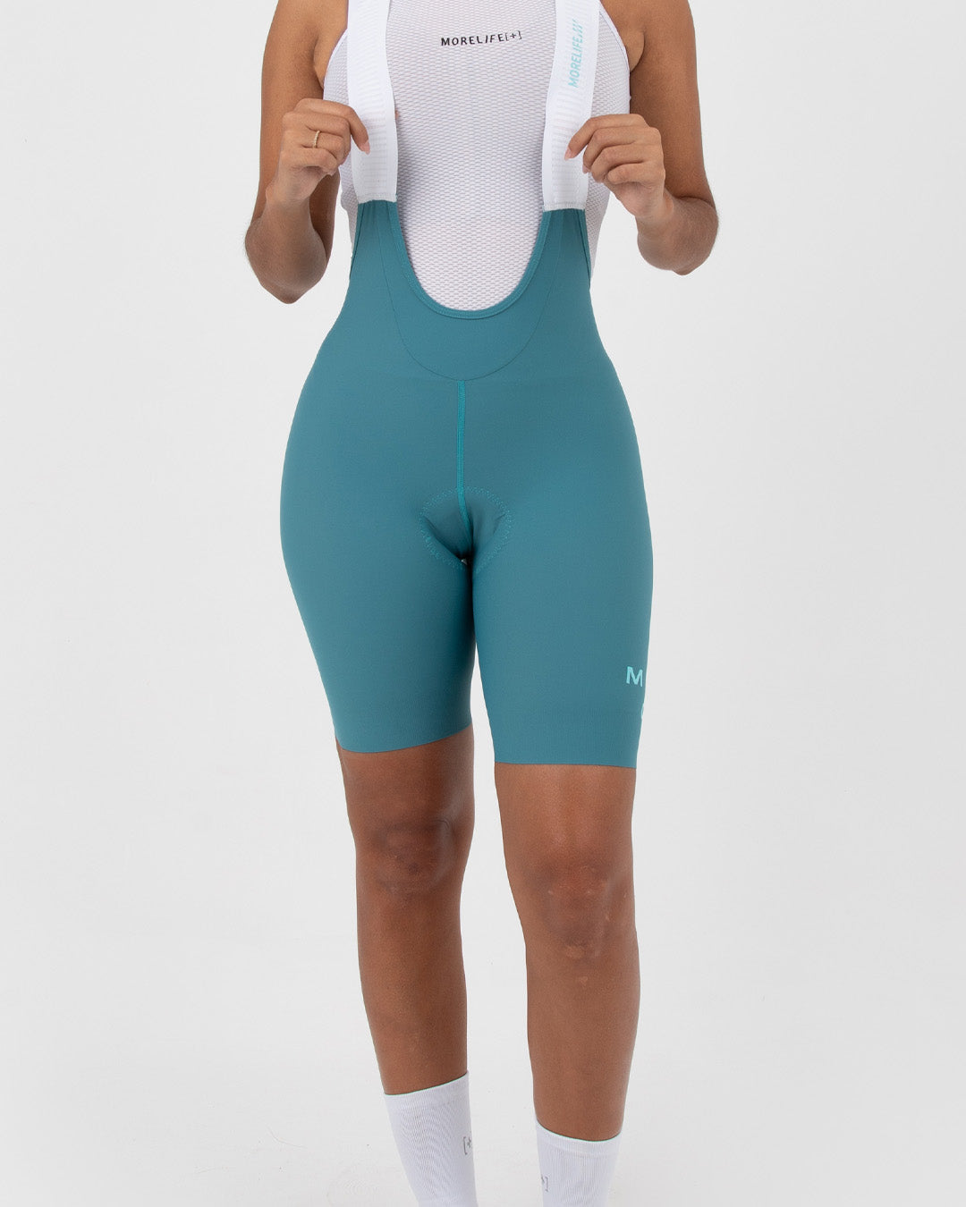 Pantaloneta De Ciclismo Velocity Pro Agua Marina