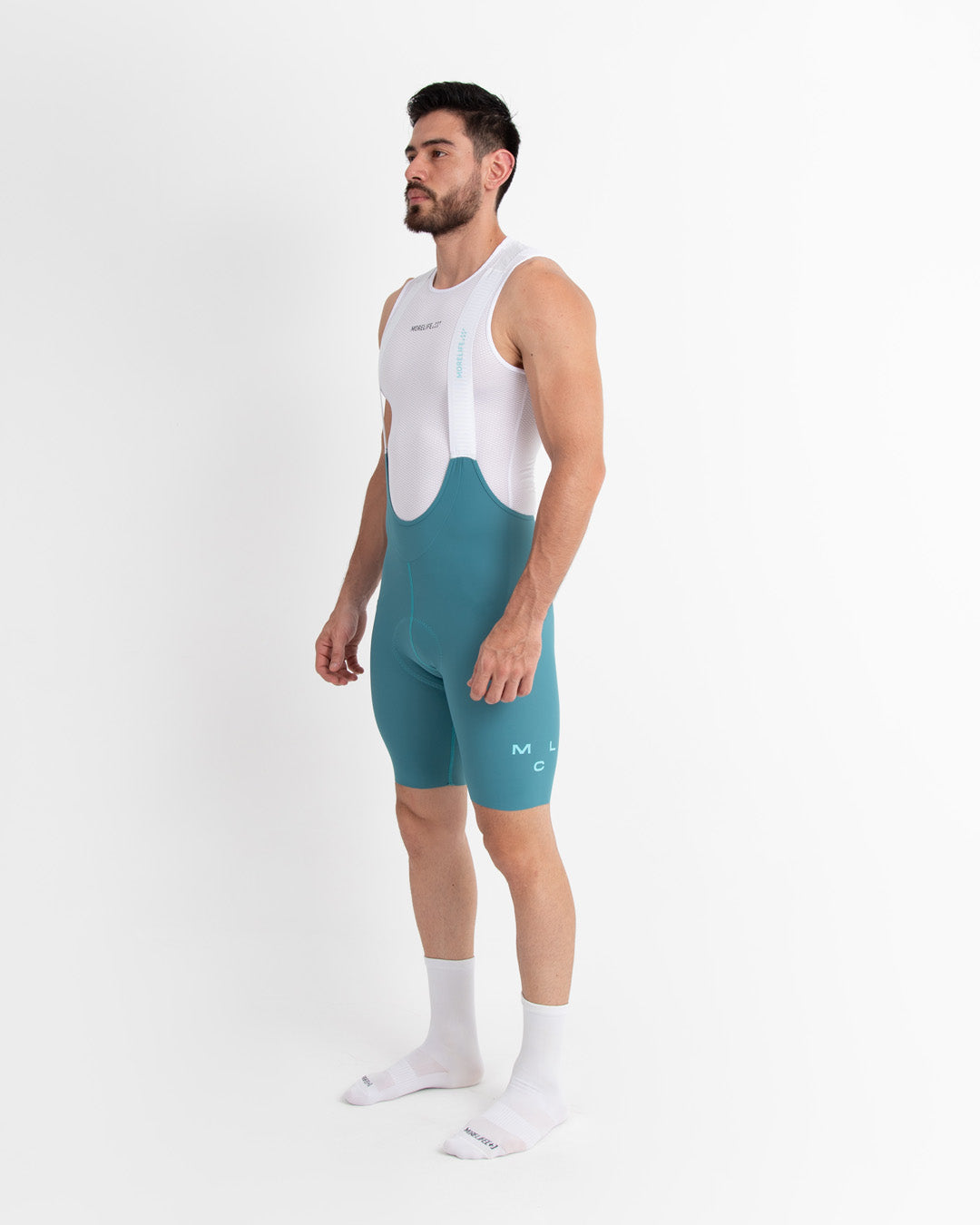 Pantaloneta De Ciclismo Velocity Pro Agua Marina