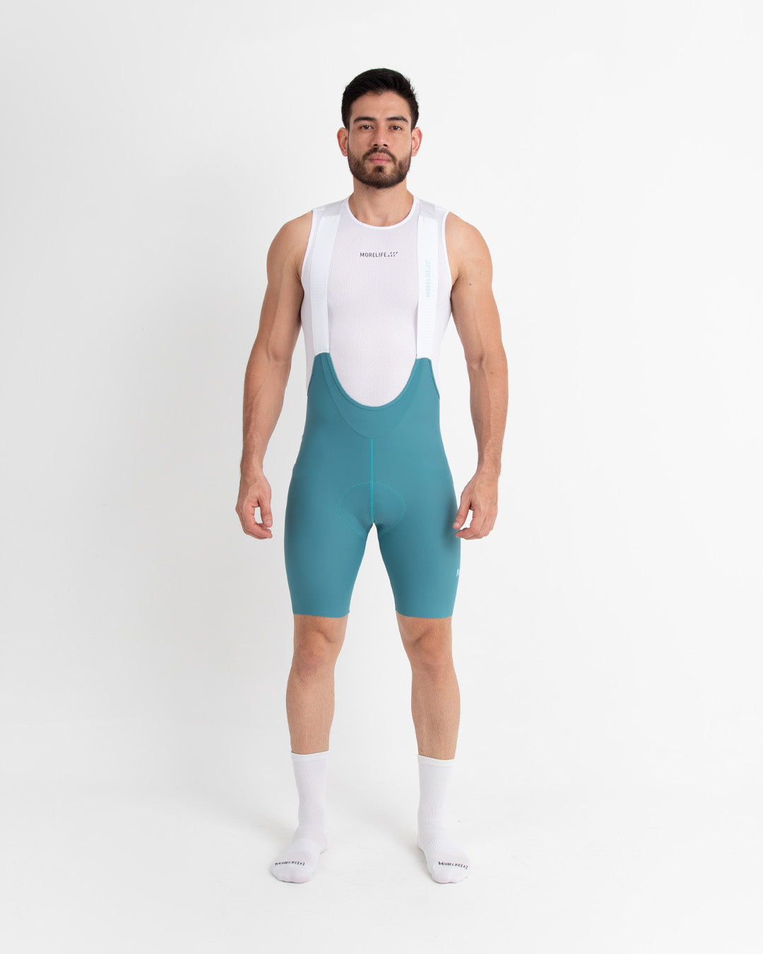 Pantaloneta De Ciclismo Velocity Pro Agua Marina